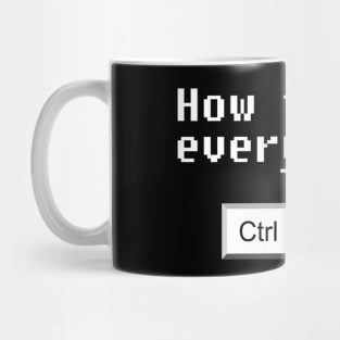 Ctrl Z Mug